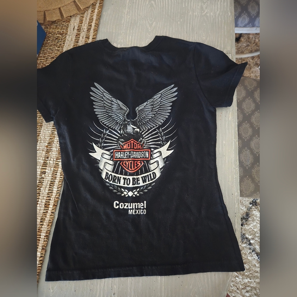 Harley-Davidson Womens S Cozumel Mexico Tee T- Shirt